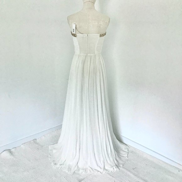 Rebecca Taylor S/M Formal White Prom Wedding Dress - Picture 9 of 16